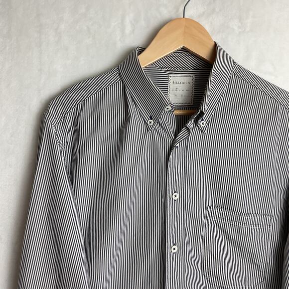 Billy Reid Button Up Dress Shirt Long Sleeve Pure Cotton Med - Picture 3 of 8